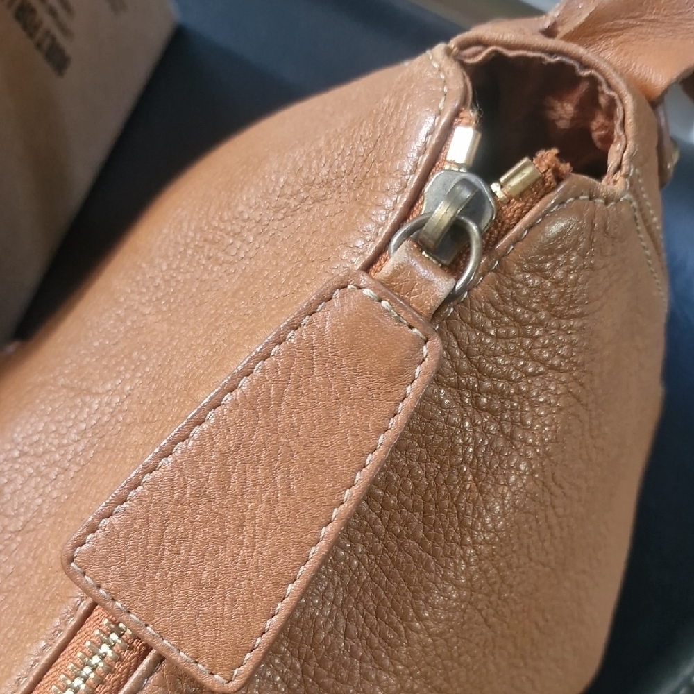 MCM Tan Leather Shoulder Bag - Picture 5 of 13